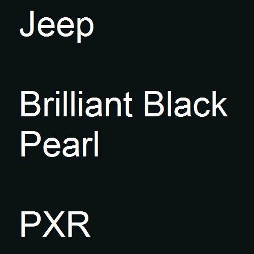 Jeep, Brilliant Black Pearl, PXR.